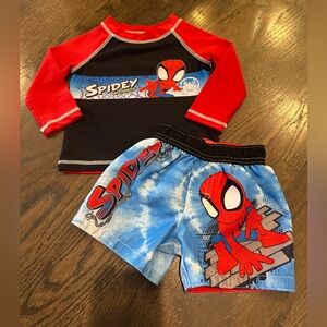 12 Month Spidey and Friends Bathing Suit
